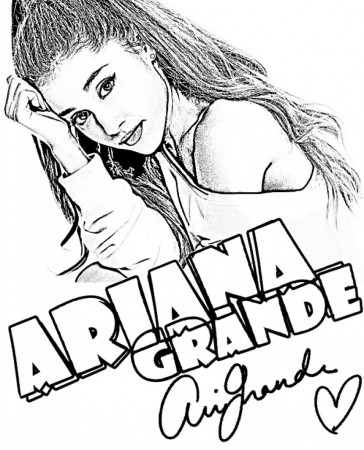 Coloring Pages For Girls Ariana Grande