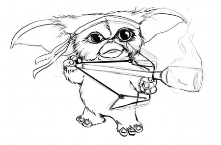 Free gizmo Color page | Gremlins, Character art, Coloring pages