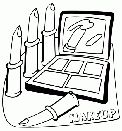 Makeup Coloring Pages Printable | Coloring pages, Coloring pages to print,  Printable coloring pages