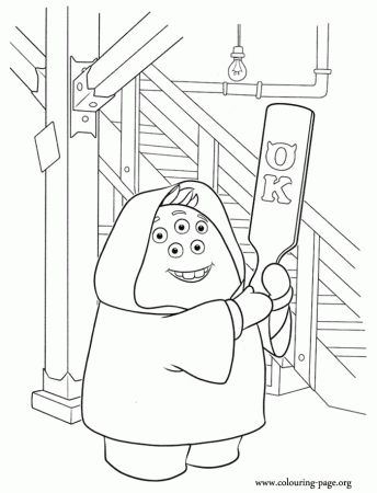 Monsters University - Squishy is a member of OK coloring page