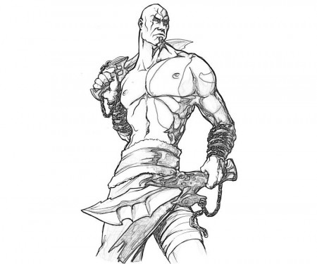 God of war coloring pages