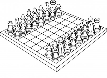 Coloring Chess game print | Jeu echec, Coloriage, Jeux dechec