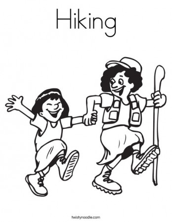 Hiking Coloring Page - Twisty Noodle