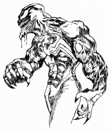 Spiderman Venom Coloring Pages Free - High Quality Coloring Pages