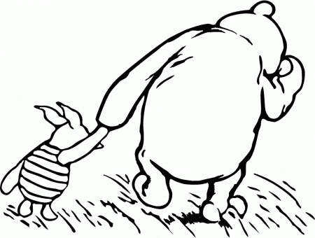 Pooh Drawing Piglet Coloring Pages Classic - Colorine.net | #16287