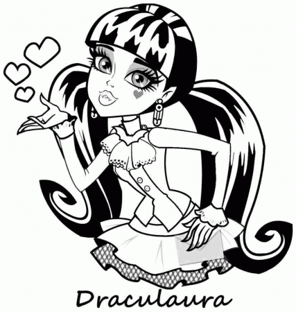 Monster High - Coloring Pages for Kids and for Adults