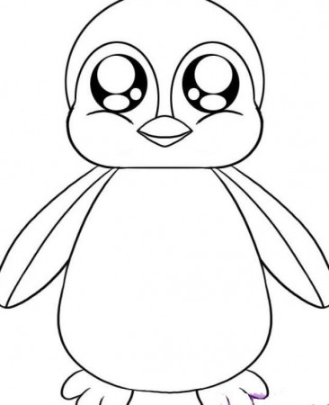 Cute Baby Penguin Coloring Pages, Cute Animal Coloring Pages ...