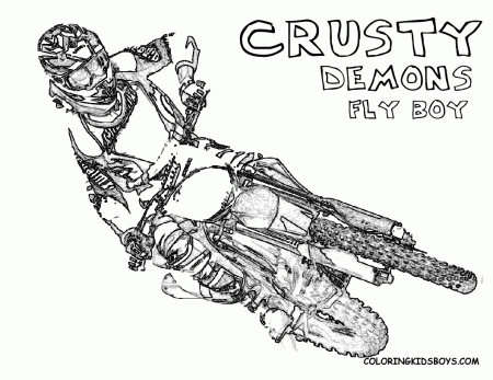 Coloring Pages Dirt Bike Book - Colorine.net | #1587