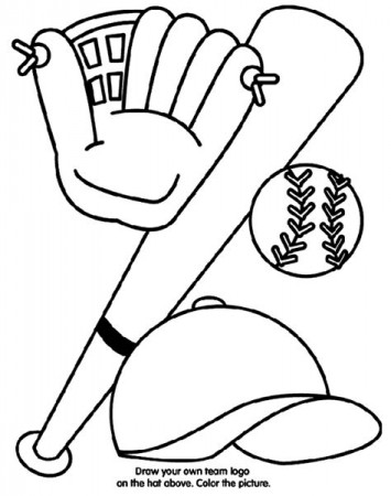 Baseball Colouring Pages - Free Colouring Pages