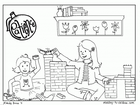 Patience Coloring Page for Kids (free printable)