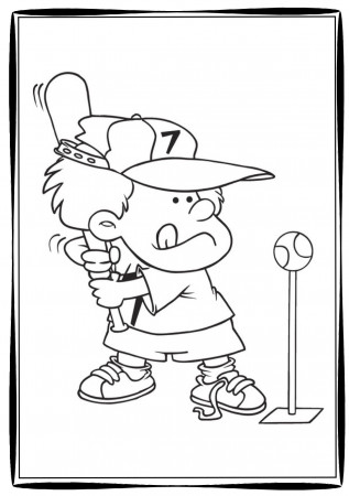Baseball Coloring Pages - Free Teacher Worksheets