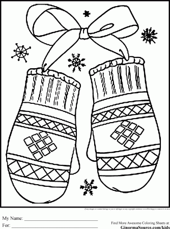 Winter Season Coloring Pages | Crafts and Worksheets for Preschool ...