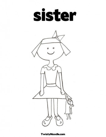 COLORING BOOK PAGES SISTERS Â« Free Coloring Pages