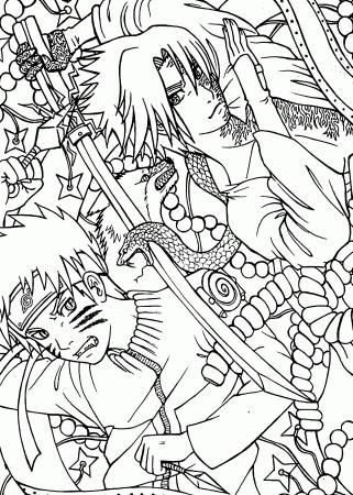 Anime Naruto Coloring Pages - Coloring Pages For All Ages