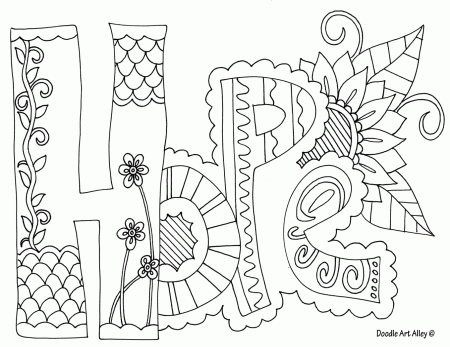 Hope floats adult coloring page | Bible coloring pages ...