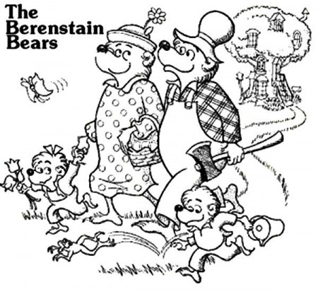 Stan and Jan Berenstain's The Berenstain Bears Coloring Pages ...