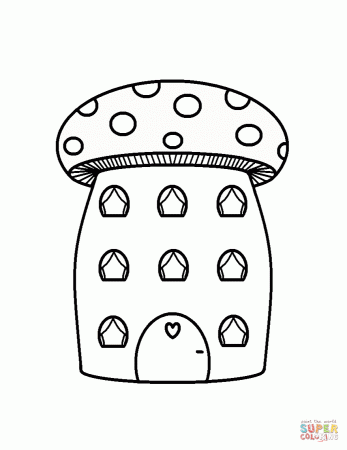 Mushrooms coloring pages | Free Coloring Pages