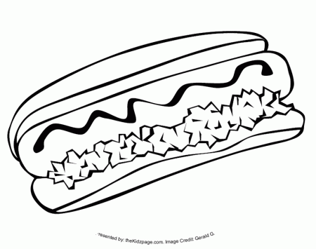 Junk Food Taco Coloring Pages - Clip Art Library