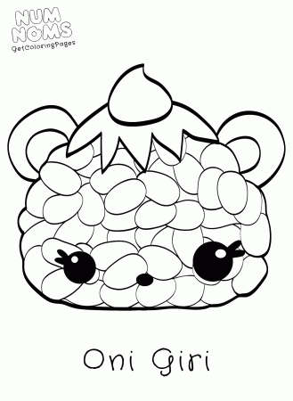 Sushi Oni Giri NumNoms Coloring Sheets - Get Coloring Pages