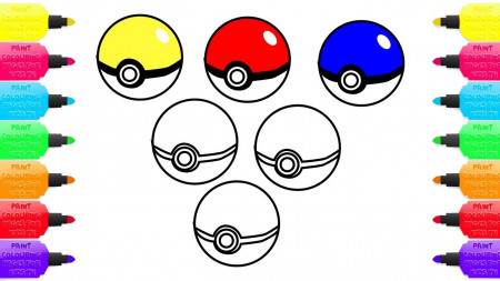 Coloring Pages Colorfull Pokemon Ball ...