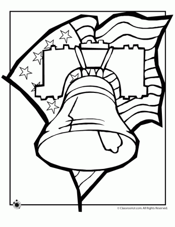 The Liberty Bell Of July Coloring Page - Coloring Home