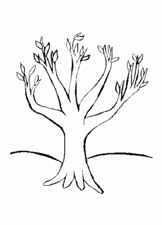 Related Tree Coloring Pages item-11889, Tree Coloring Pages Bare ...