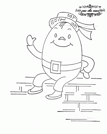Humpty Dumpty Coloring Page