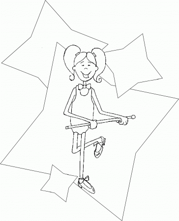 Tap dance coloring page