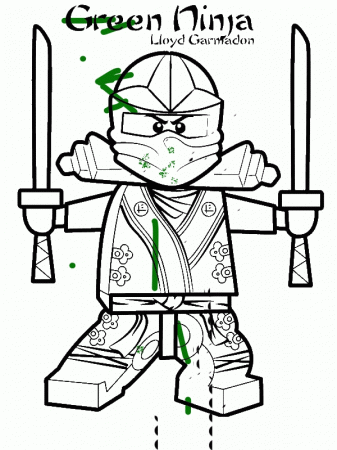 Lloyd Garmadon Ninjago Green Ninja Coloring Page - Download ...