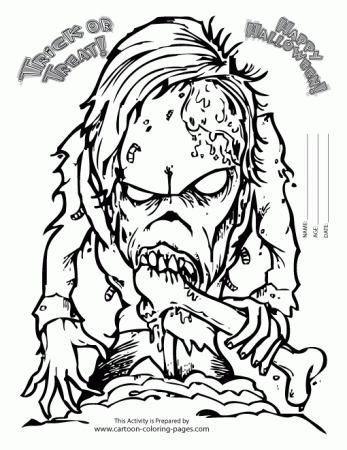 Scary Halloween Coloring Sheets - Co-good.com