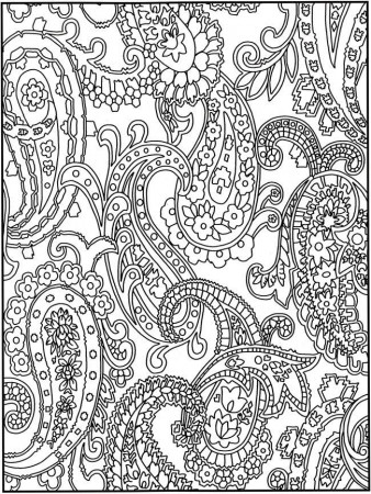 Adult Paisley Coloring Book Pages, Coloring Page 1 2 3 4 - Printer ...
