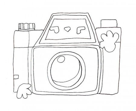 Camera Coloring Page Page 1