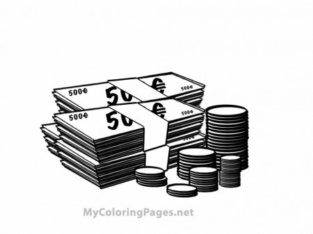 Excellent Money Coloring Page Adult Inventiveness ~ Kampoes ...