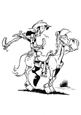 Lucky Luke Coloring Pages | Lucky ...