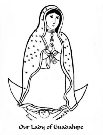 Our Lady Of Guadalupe Free Coloring Pages - Coloring Pages Now