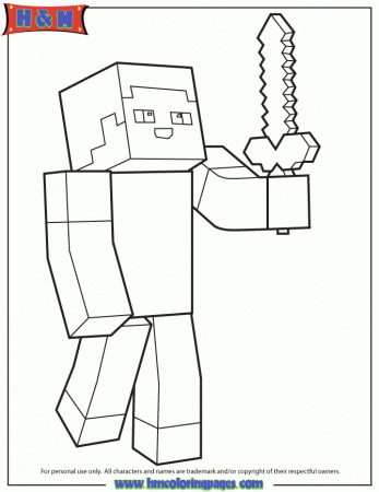 Manual Free Printable Minecraft Coloring Pages H Amp M Coloring ...