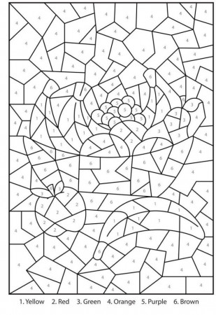 Coloring Pages: Free Printable Color By Number Coloring Pages For ...