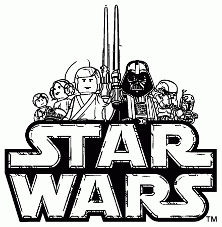 Lego Star Wars Logo Free Image Black White Coloring Page ...
