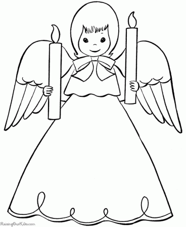 Christmas Angel coloring pages - 012