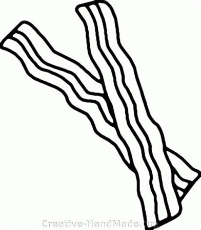 Bacon clipart coloring page, Bacon coloring page Transparent FREE for  download on WebStockReview 2021