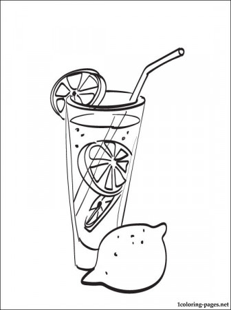 Lemonade coloring page | Coloring pages