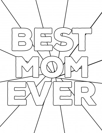 Free Printable Mother's Day Coloring Pages - Paper Trail Design