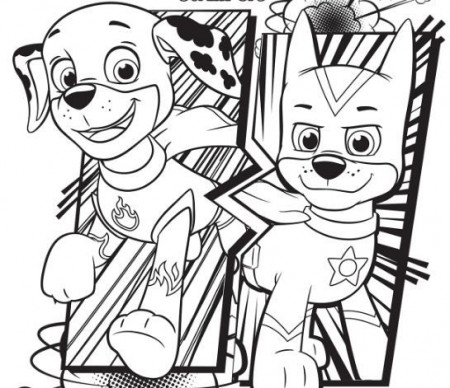 Paw Patrol Super Pups Chase And Marshall | Paw patrol coloring pages, Paw  patrol coloring, Paw patrol printables free