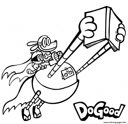 Dog Man With Friends Coloring Pages Printable