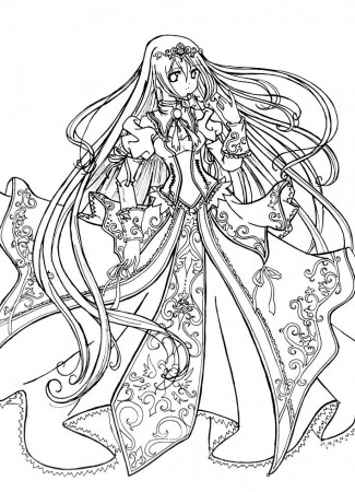 Colouring Pages for Girls @preschool@ Cute Anime Chibi Girl ...
