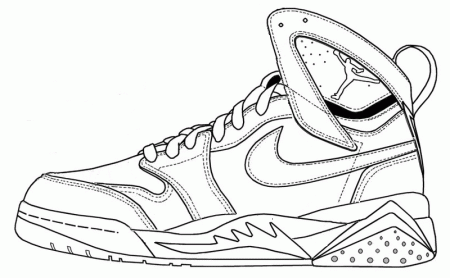 Nike Air Jordan Coloring Pages