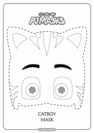 Free Printable Catboy PJ Masks Coloring Page