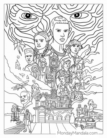 20 Stranger Things Coloring Pages (Free PDF Printables)