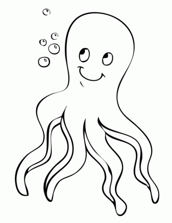 Free Printable Octopus Coloring Pages | H & M Coloring Pages