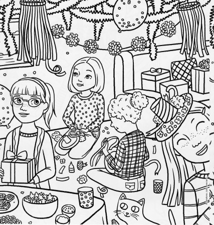 Bonggamom Finds: American Girl Magazine Special Birthday Coloring Page